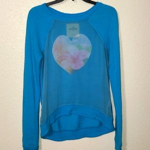 Hollister Sweatshirt w/ see through front
